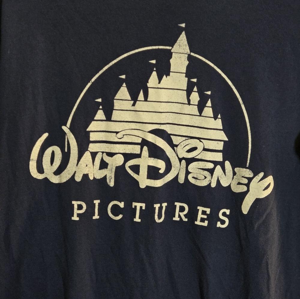 WALT DISNEY PICTURES LOGO NAVY BLUE TEE